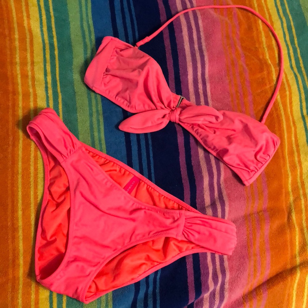 Coral bikini